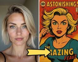 Custom Retro Comic Book Cover Portrait from Your Photo