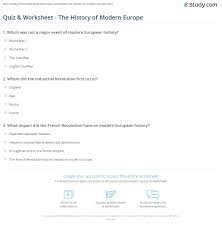 You can use this swimming information to make your own swimming trivia questions. Quiz Worksheet The History Of Modern Europe Study Com