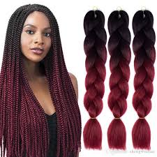 You can create a variety of styles using simple braiding techniques. 2020 Ombre Xpression Braiding Hair Two Three Tone Jumbo Box Braid Crochet Braids Synthetic Hair Extensions 100 Kanekalon Braiding Hair 24 Inch From Shengweihair 3 27 Dhgate Com