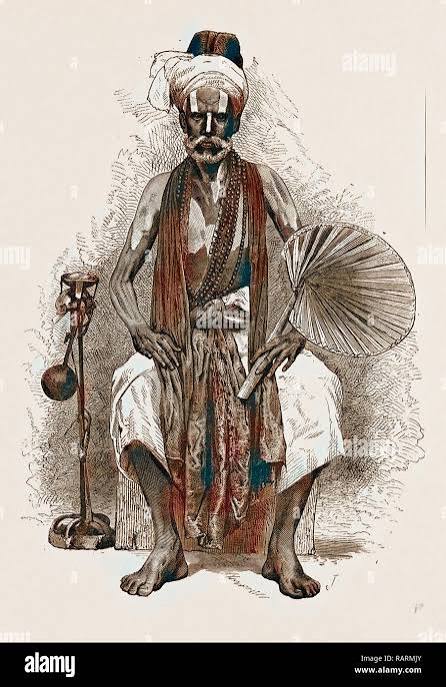 A FAKIR, INDIA, 1876. Reimagined by Gibon. Classic art with a modern twist reimagined Stock Photo - Alamy