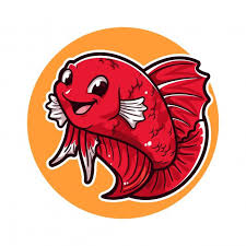 Betta Fish Cartoon Logo In 2020 Betta Fish Fish Logo Cartoon Logo
