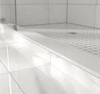 Pure White Nanoglass Curb | Floor and Decor