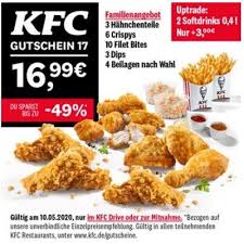 Jetzt den aktuellen kfc gutschein sichern & beim einkauf richtig sparen! Letzter Tag Kfc 7 Tage Und 14 Angebote Heute Grosses Familienmenu Fur 16 99 Normal 33 99