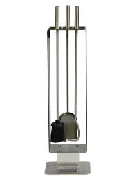Check spelling or type a new query. Contemporary Brushed Stainless Steel Fireplace Tool Set