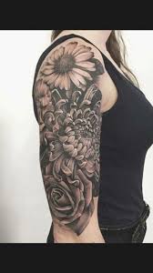Pin By Eva Marquez On Tattoo Sunflower Tattoo Sleeve Half Sleeve Tattoos Designs Girl Half Sleeve Tattoos