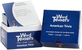 If you don't want to read the whole page, . Buy Word Teasers Trivia Conversation Starters Fun Trivia Card Game For Families Couples Parties Travel Flashcards For Adults And Children Ages 8 150 Questions American Trivia Edition Online In Indonesia B01muhmmz0