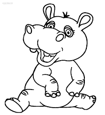Push pack to pdf button and download pdf coloring book for free. Printable Hippo Coloring Pages For Kids