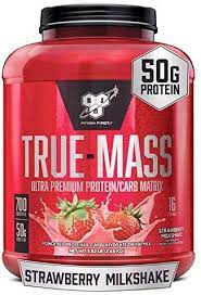 Bsn True Mass Weight Gainer Muscle Mass Gainer Protein Powder Strawberry 5 82 Pound Buy Online At Best Price In Uae Amazon Ae