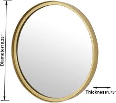 Check out this article to discover entryway décor and entryway design tips to styling a grand entrance. Buy Round Gold Wall Mirror 18 For Vanity Bathroom Bedroom Entry Dining Room Living Room Wall Decor Large Online In New Zealand B086bhngxx