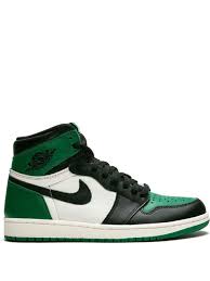 Black Pine Green White Jordan 1 Jordan Air Jordan 1 Retro High Og Pine Green Farfetch In 2020 Jordan Shoes Girls Nike Air Shoes Hype Shoes