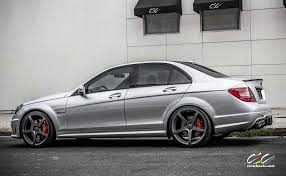 Mercedes Benz C63 Amg With Staggered 20 Mercedes Benz C63 Mercedes Benz C63 Amg Custom Mercedes Benz