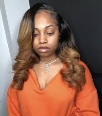 Haha ombre brazilian straight hair 3 bundles with closure 2 tone 1b/30 black to medium auburn 8a ombre brazilian virgin human hair weave bundles with lace closure ombre hair extensions 16 18 20+14. Virgin Bouncy Ombre Hair Essibeautiful Hair Extensions