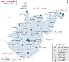 Top west virginia state parks: West Virginia National Parks Map