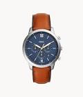 Neutra Chronograph Brown Leather Watch FS5453 Fossil