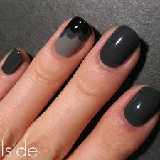 Black And Grey Nails Black Grey Nails Grey Nail Designs Black Nail Designs Trendy Nail Design
