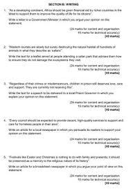 English language paper 2, question 5: Gcse English Language Paper 2 Model Answers First Rate Tutors