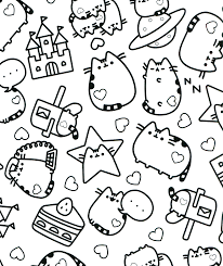 Pusheen Coloring Book Pusheen Pusheen The Cat Pusheen Coloring Pages Cute Coloring Pages Cat Coloring Page