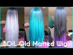 Wigs never look good if you just take them straight out of the bag and toss them on your head, hoping they look natural. How To Boil Your Wigs Revamp Old Matted Synthetic Wigs Make Straight Wigs Last Forever Wigs Wig Making Synthetic Wigs