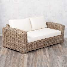 Neu poly rattan gartenmoebel loungeneu rattan gartenmoebel lounge 2er sofa 2lt braun in neumuenster. 2 Sitzer Lounge Sofa Living Rattan In Grey Ca L180cm Lebenswohnart