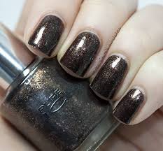 Alter Ego Rich Coffee Brown With Copper Microglitter And Silver Small Shard Flakes From The Fan Or Fur Collection Vegas Nails French Nail Art Nail Polish