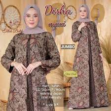 Batik trusmi dress gamis terusan wanita kombinasi megamendung semi jeans. 55 Model Baju Gamis Batik Cantik Terbaru Muda Co Id