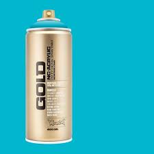 Montana 11 Oz Gold Spray Paint Process Color 100 Cyan 034690 The Home Depot