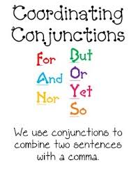 coordinating conjunctions anchor chart