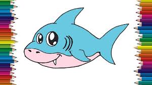 How To Draw A Baby Shark Step By Step Cute Shark Drawing Easy Youtube Follow along to learn how to draw and color cute baby shark easy, step by step art tutorial. how to draw a baby shark step by step cute shark drawing easy