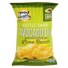 Good Health Kettle Chips Avocado Oil Lime Ranch Case Of 12 5 Oz Kettle Chips Chips Avocado Health Benefits