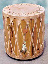 Tabla is a pair of drums. Authentic Native American Drum End Table Native American Drums Native American Decor American Indian Decor