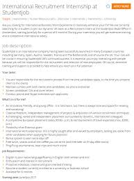 Also give your detailed resume, which you would send along with your letter of application for the job. Job Advert Example Studentjob Uk