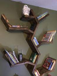 Tree Bookcase Plans Digital Download Etsy Bookcase Plans Tree Bookcase Tree Bookshelf