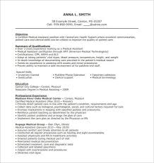 A resume format accepted by most of the mnc's. 11 Medical Assistant Resume Templates Doc Excel Pdf Free Premium Templates