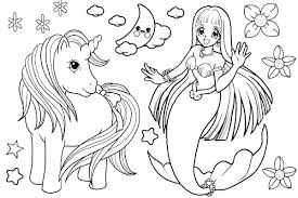Cute kawaii unicorn cat mermaid ice cream. Mermaid Coloring Pages Relive Your Childhood Free Printable For Unique Coloring Jurnalist Unicorn Coloring Pages Mermaid Coloring Pages Mermaid Coloring Book
