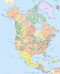 Britain's american colonies broke with the mother country in 1776 and were recognized as the new nation of the united states of america following the treaty of paris in 1783. Map Of North America