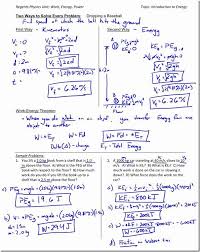 Introduction To Energy Worksheet In 2020 Work Energy And Power Energy Work Power Physics