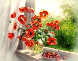 Mak Gif Flowers Gif Flower Painting Painting