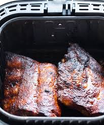 Press air fry button, set temperature to 400°f and cooking time to 12 minutes. Bbq Air Fryer Ribs My Forking Life