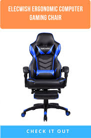 Elecwish Ergonomic Computer Gaming Chair Pu Leather High Back Office Racing Chairs With Widen Thicken Seat And R Gaming Chair Racing Chair Office Gaming Chair