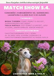 Match Show Koiravintillä 5.4.25 - Suonenjoen palvelus- ja  seurakoiraharrastajat Ry