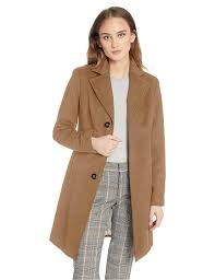 Calvin klein single breasted wool blend pea coat. Anne Klein Women S Wool Cashmere Blend Maxi Walker Coat Tw4 Camel Size 10 For Sale Online Ebay