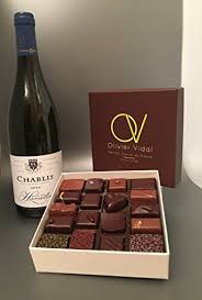 Polydisvins Spa C Cial Pa Ques Coffret 18 Chocolats Meilleur Ouvrier De France Et Chablis Coffret Meilleur Vin Chocolat