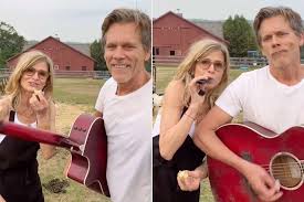 Kevin Bacon and Kyra Sedgwick Celebrate 4th of July With Barnyard Cover of  'Saturday in The Park'
