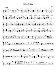 Bathtub gin from phish's 8/05/2018 show at verizon wireless amphitheatre at encore park, alpharetta, ga. Bathtub Gin Phish Studio Sheet Music For Guitar Solo Download And Print In Pdf Or Midi Free Sheet Music Musescore Com