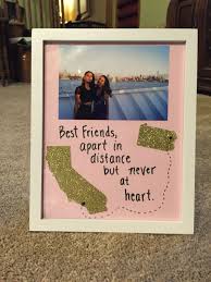 Long Distance Surprise Ideas For Friends Birthday Long Distance Friendship Picture Frame Diy Gift For Bff Friendship Gifts Diy Friend Birthday Gifts