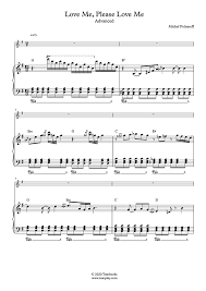 Ballade pour toi (ce que je cherche est en toi) l'amour avec toi mes regrets holidays l'homme en rouge tam tam l'homme préhisto l'oiseau de nuit lna ho lettre à france tout, tout. Klavier Musiknoten Love Me Please Love Me Fortgeschrittene Stufe Mit Orchester Polnareff Michel