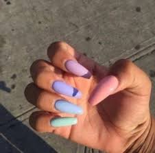 If you say no, you must pick some gorgeous designs up and paint your spring nails. Aesthetic Coffin Pastel Rainbow Acrylic Nails Nail And Manicure Trends