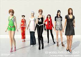 3d People Model 4 Free Download Model Free Download People