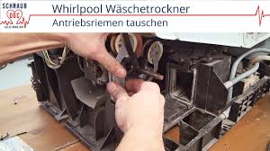 Ist dies meist ein anzeichen dafür, dass die riemenspannung zu gering ist, weil der riemen seine haftung verliert. Trockner Dreht Nicht Mehr Antriebsriemen Tauschen Bauknecht Whirlpool