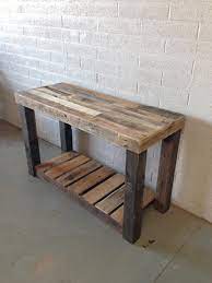 Reclaimed Wood Console Table Accent Sofa Entryway Entry Etsy Reclaimed Wood Console Table Wooden Pallet Furniture Diy Pallet Furniture